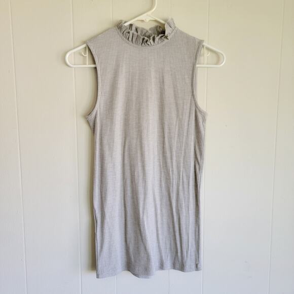 Long Tall Sally Ruffle Neck Sleeveless Top - Picture 1 of 3